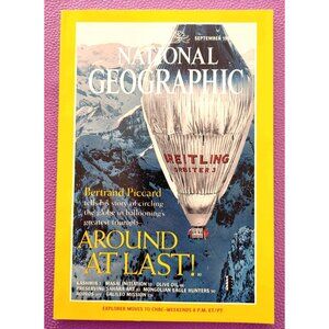 National Geographic Magazine September 1999 Featuring Bertrand Piccard & Masai I
